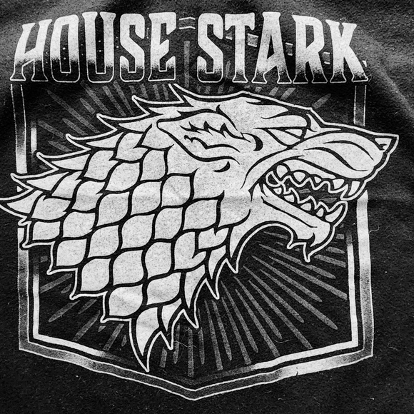 Black Game of Thrones House Stark Razor Back T-Back Grunge Sleeveless Top - Picture 4 of 4